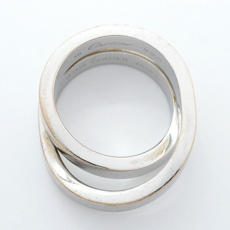 Cartier Ring Esprit de Paris Ring 18k White Gold White Gold #50 Ladies