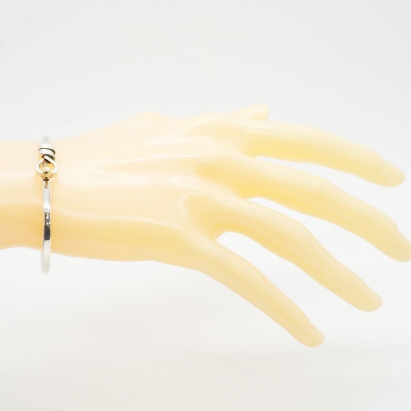 Tiffany & Co Bangle Hook & Eye 18k Yellow Gold Yellow Gold Silver 925 Ladies