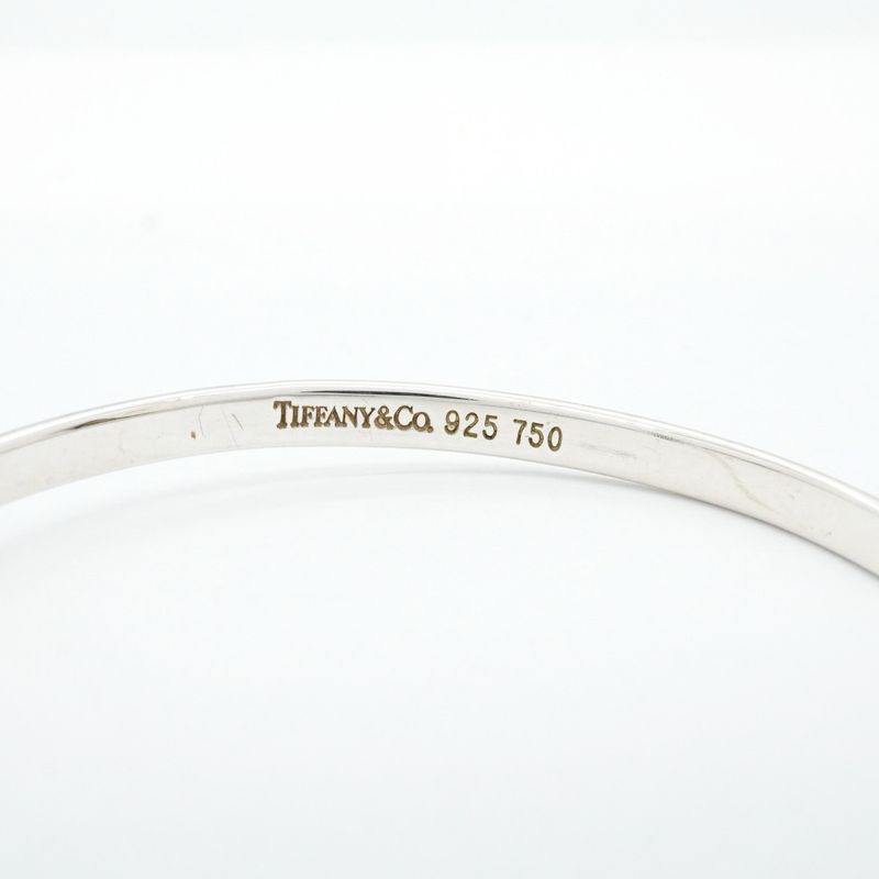 Tiffany & Co Bangle Hook & Eye 18k Yellow Gold Yellow Gold Silver 925 Ladies