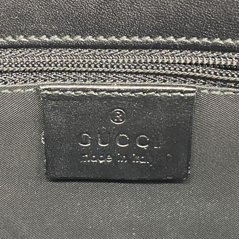 Gucci Handbag Jackie 002 1068 Leather Black Silver Hardware Ladies