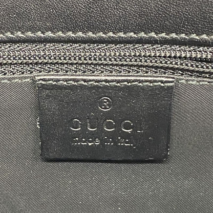 Gucci Handbag Jackie 002 1068 Leather Black Silver Hardware Ladies