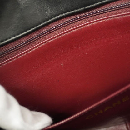 Chanel Shoulder Bag Matelasse Diana Lambskin Black Gold Hardware Women's