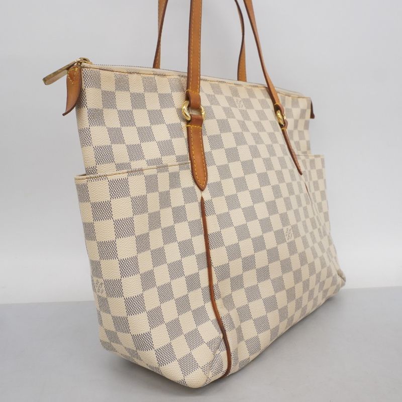 Louis Vuitton Tote Bag Damier Azure Totally MM N51262 White Ladies