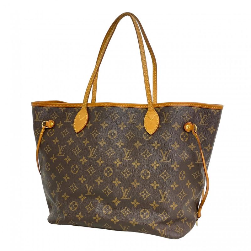 Louis Vuitton Tote Bag Monogram Neverfull MM M40156 Brown Ladies
