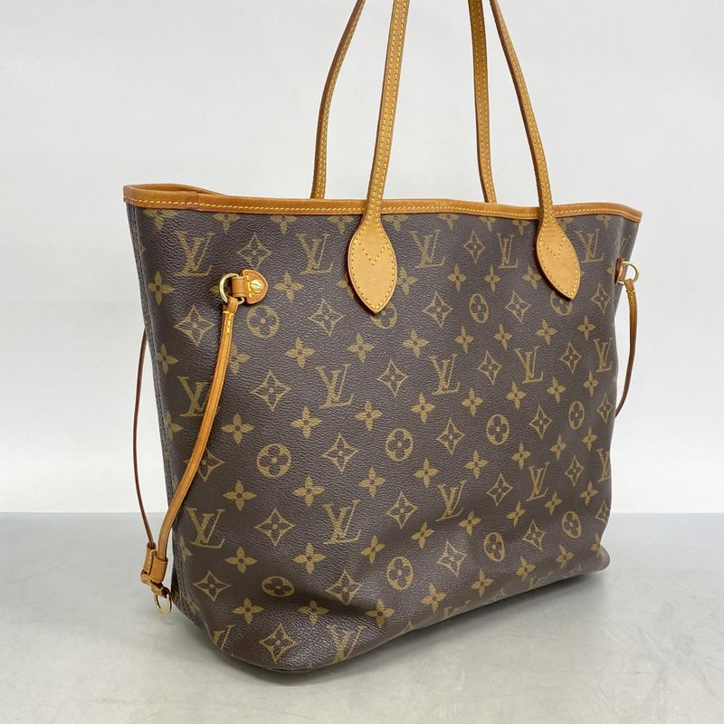Louis Vuitton Tote Bag Monogram Neverfull MM M40156 Brown Ladies