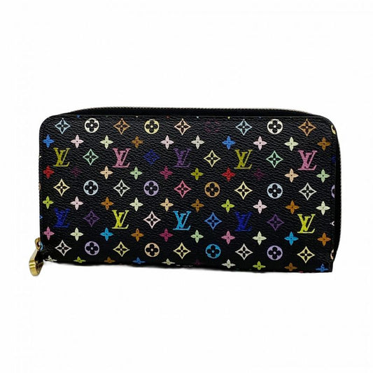 Louis Vuitton Long Wallet Monogram Multicolor Zippy Wallet M60275 Noir Black