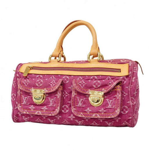 Louis Vuitton Handbag Monogram Denim Neo Speedy M95214 Fuchsia Ladies