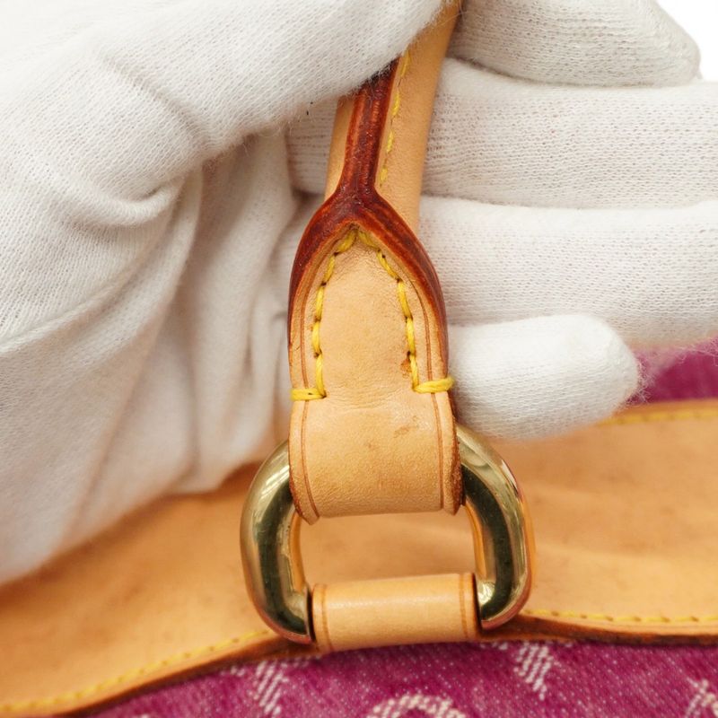 Louis Vuitton Handbag Monogram Denim Neo Speedy M95214 Fuchsia Ladies