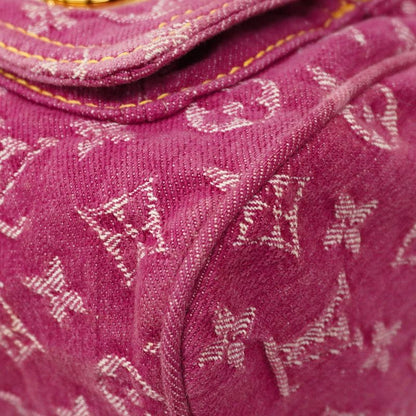 Louis Vuitton Handbag Monogram Denim Neo Speedy M95214 Fuchsia Ladies