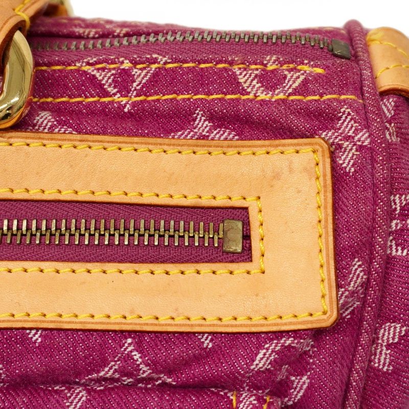 Louis Vuitton Handbag Monogram Denim Neo Speedy M95214 Fuchsia Ladies