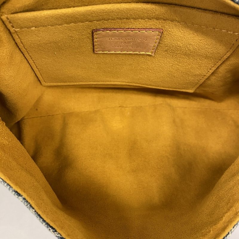 Louis Vuitton Handbag Monogram Denim Mini Pleaty M95050 Blue Ladies