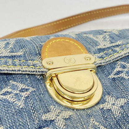 Louis Vuitton Handbag Monogram Denim Mini Pleaty M95050 Blue Ladies