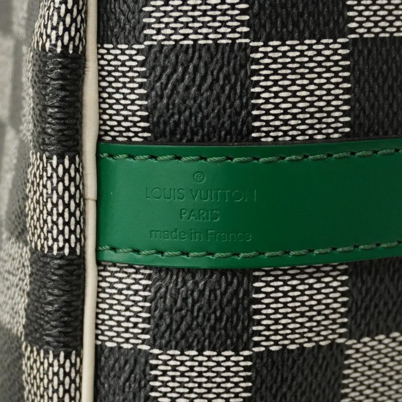 Louis Vuitton Handbag Damier Speedy Bandouliere 30 NM N40236 Noir Black Blanc