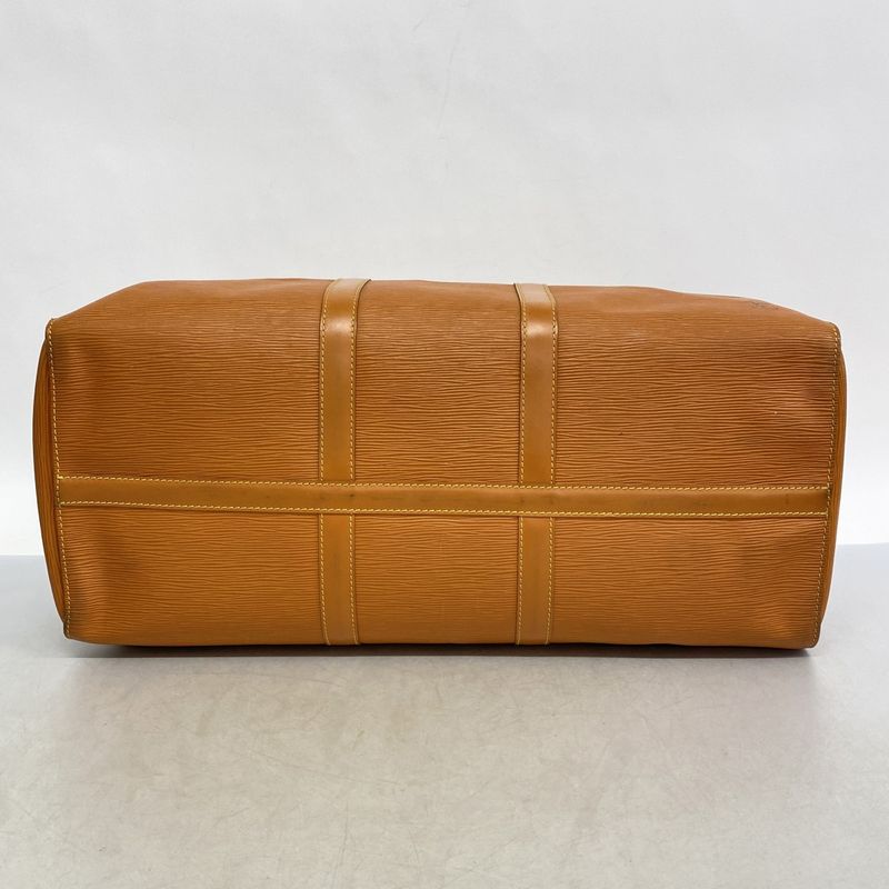 Louis Vuitton Boston Bag Epi Keepall 50 M42968 Zipang Gold Men Women Unisex