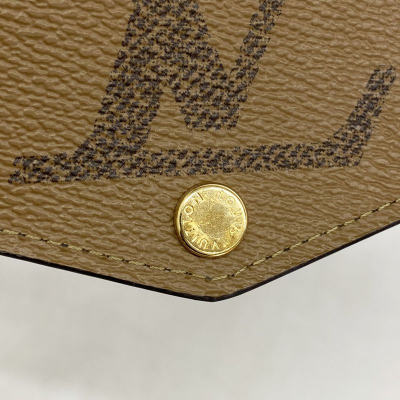 Louis Vuitton Long Wallet Monogram Reverse Portefeuille Sarah M80726 Brown