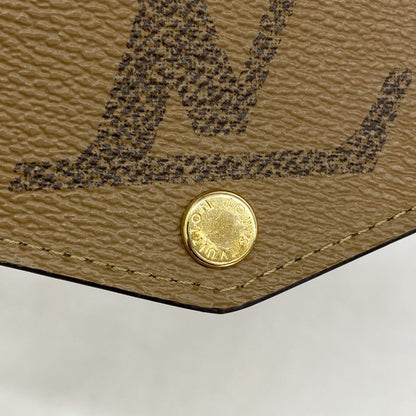 Louis Vuitton Long Wallet Monogram Reverse Portefeuille Sarah M80726 Brown