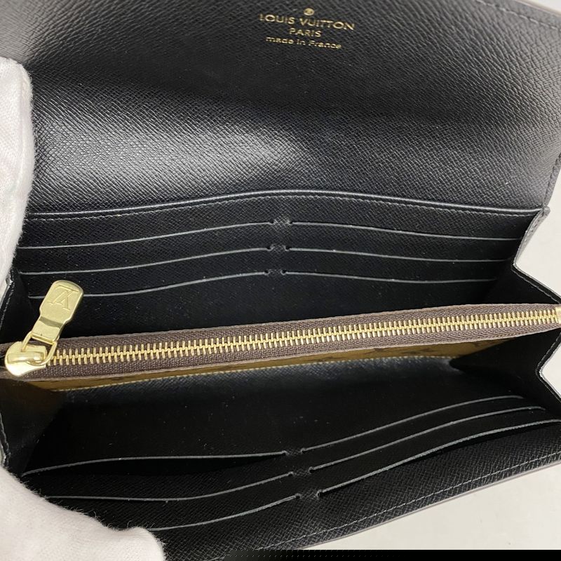 Louis Vuitton Long Wallet Monogram Reverse Portefeuille Sarah M80726 Brown