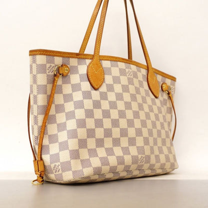 Louis Vuitton Tote Bag Damier Azure Neverfull PM N51110 White Ladies