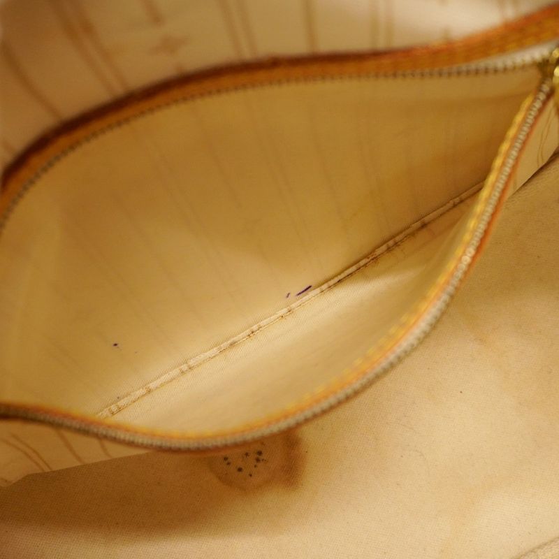 Louis Vuitton Tote Bag Damier Azure Neverfull PM N51110 White Ladies