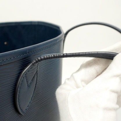 Louis Vuitton Tote Bag Epi Neverfull MM M40885 Andigo Blue Ladies