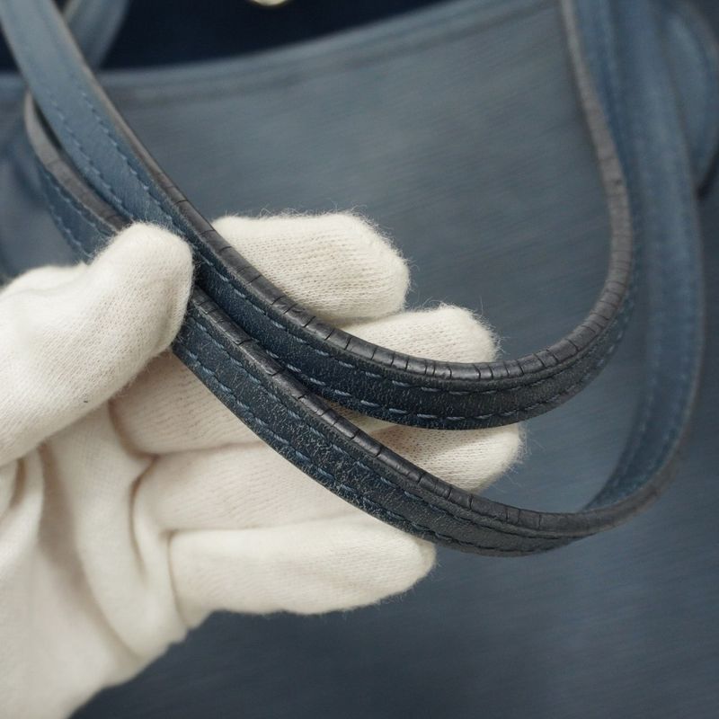 Louis Vuitton Tote Bag Epi Neverfull MM M40885 Andigo Blue Ladies