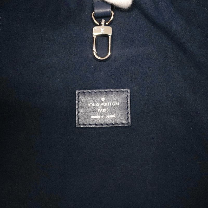 Louis Vuitton Tote Bag Epi Neverfull MM M40885 Andigo Blue Ladies