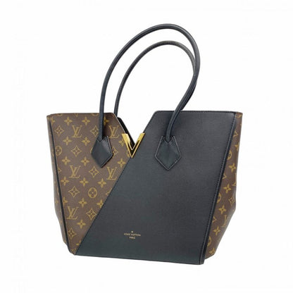 Louis Vuitton Tote Bag Monogram Kimono MM M40460 Brown Noir Black Women's