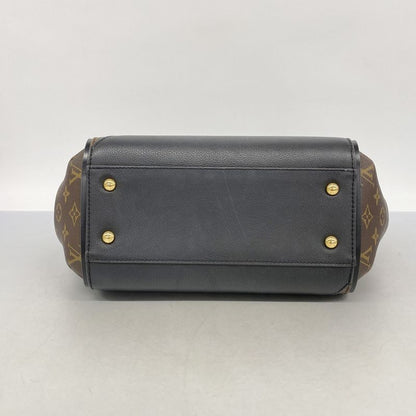 Louis Vuitton Tote Bag Monogram Kimono MM M40460 Brown Noir Black Women's