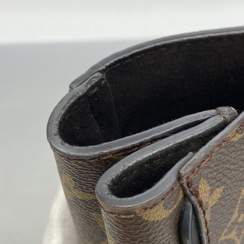 Louis Vuitton Tote Bag Monogram Kimono MM M40460 Brown Noir Black Women's