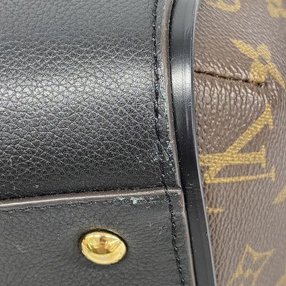 Louis Vuitton Tote Bag Monogram Kimono MM M40460 Brown Noir Black Women's