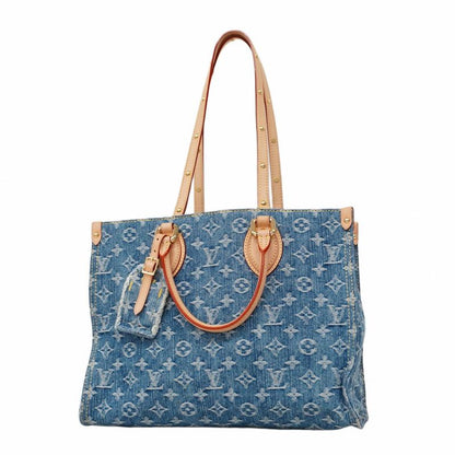 Louis Vuitton Handbag Monogram Denim LV Remix On The Go MM M46871 Blue 2way Bag
