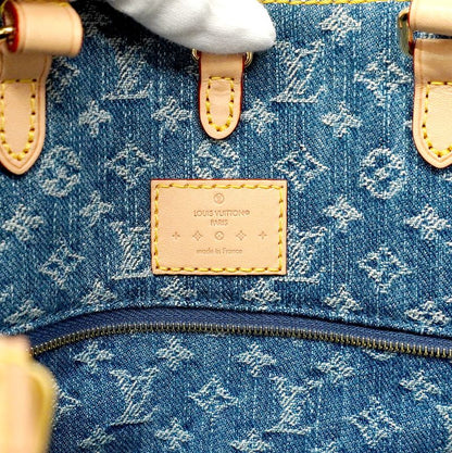 Louis Vuitton Handbag Monogram Denim LV Remix On The Go MM M46871 Blue 2way Bag