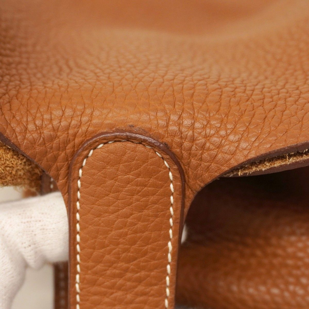 Hermes Handbag Picotan Lock MM Taurillon Clemence Gold Silver Hardware