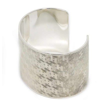 Hermes H Logo 16 cm Bangle Bracelet Silver SV 925