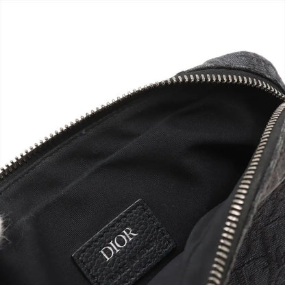 Christian Dior Oblique Shoulder Bag Crossbody Messenger Commuting Black Men's