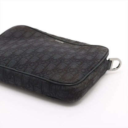 Christian Dior Oblique Shoulder Bag Crossbody Messenger Commuting Black Men's