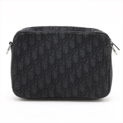 Christian Dior Oblique Shoulder Bag Crossbody Messenger Commuting Black Men's