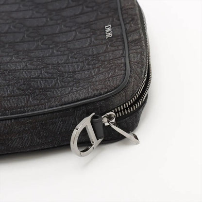 Christian Dior Oblique Shoulder Bag Crossbody Messenger Commuting Black Men's