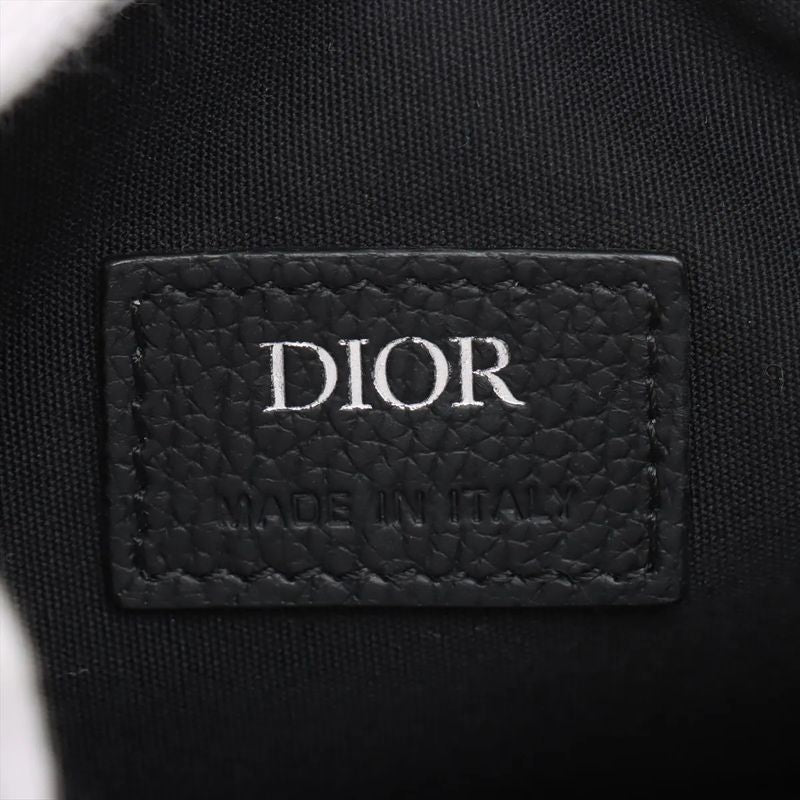 Christian Dior Oblique Shoulder Bag Crossbody Messenger Commuting Black Men's