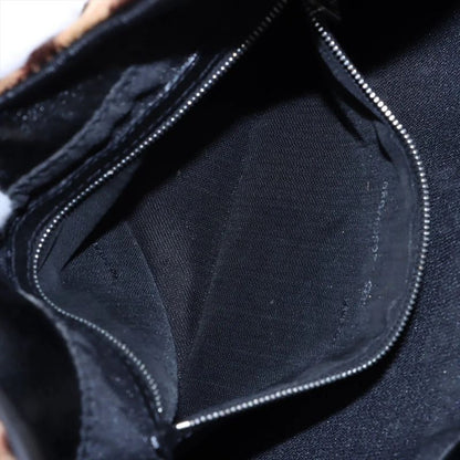 Fendi Harako Leather Leopard Pattern Mamma Bucket One Shoulder Bag Shoulder