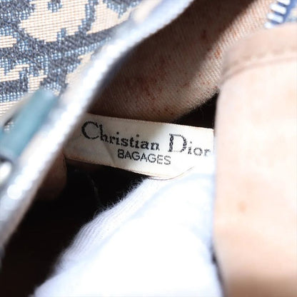 Christian Dior Trotter Mini Boston Leather Canvas Handbag Tote Genuine Leather