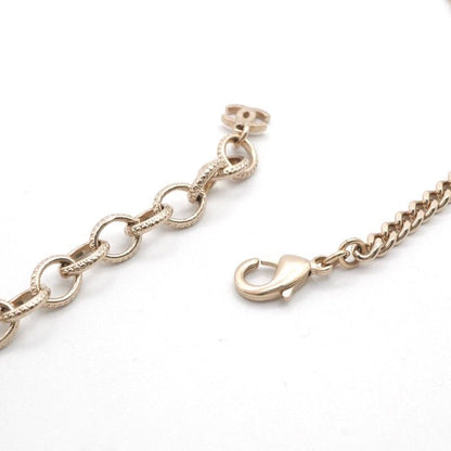 Chanel Necklace Pendant Choker Gold Coco Mark Lip Charm Rhinestone