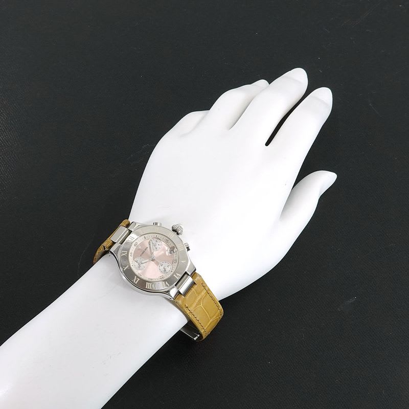 Cartier Must 21 Chronoscaph SM Chronograph Ladies Watch Date Quartz