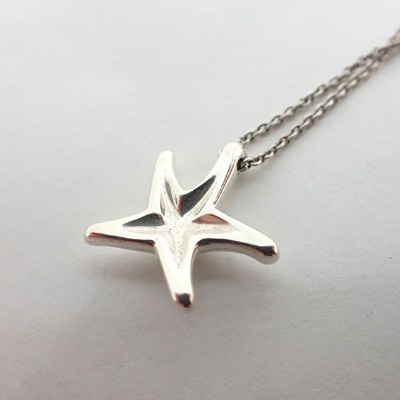 Tiffany & Co. Tiffany & Co 925 Starfish Pendant Necklace J116-1