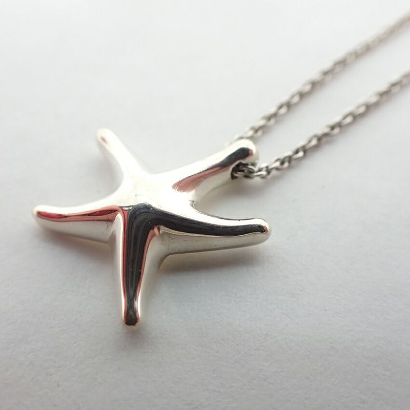 Tiffany & Co. Tiffany & Co 925 Starfish Pendant Necklace J116-1