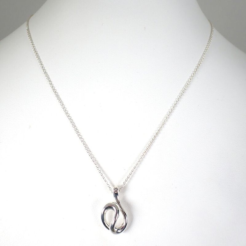 Tiffany & Co. Tiffany & Co 925 Open Wave Pendant Necklace J116-2