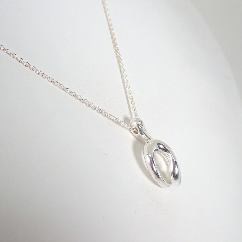 Tiffany & Co. Tiffany & Co 925 Open Wave Pendant Necklace J116-2