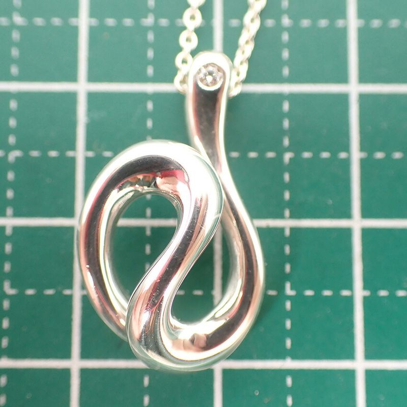 Tiffany & Co. Tiffany & Co 925 Open Wave Pendant Necklace J116-2