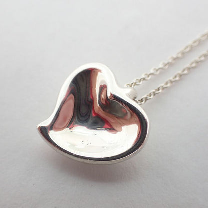 Tiffany & Co 925 Full Heart Pendant J116-5