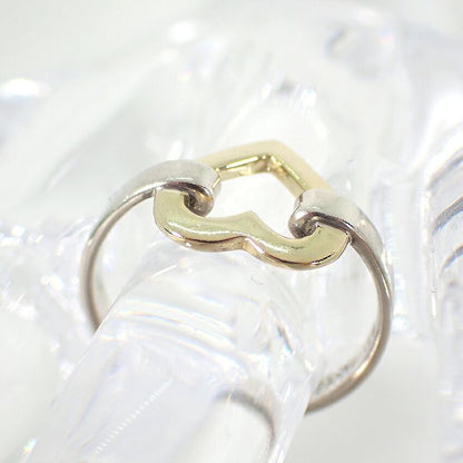Tiffany & Co 925 750 Open Heart Ring No 9 J116-7
